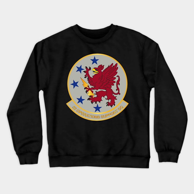 52nd Operations Support Squadron wo Txt Crewneck Sweatshirt by twix123844